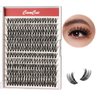 Lash Clusters DlY Eyelash Extensions 40D 0.07 D Curl 14-18mm Eyelash Clusters Mixed Tray Cluster Eyelash Extensions Natural individual Lashes (40D-0.07D-14-18mm)
