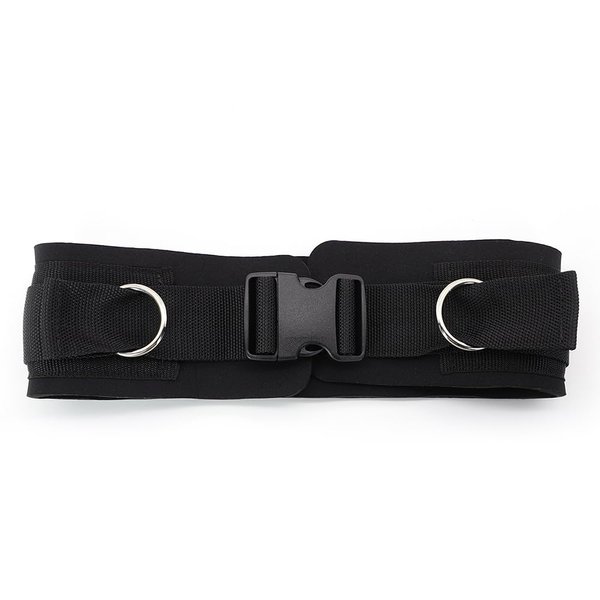 LOOEEL Adjustable Waist Belt Soft Neoprene Padded Belt with 2 Movable Rings for Cable Machines Fitness Exercise Speed Agility Resistance Training
