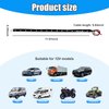 Dickno 6 PCS 15 LED Strip Underbody Light, 1Ft 12V Waterproof Car Led Interior Exterior Strip Light with 6 Inch Wire, Flexible Auto Light Strip Decoration for Car Motorcycle Truck Boat (White)