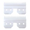 2024 Upgraded White Ceramic Blades Replacement Blades for Oster Fast Feed Clipper A5 Grooming Clippers Movable Blade