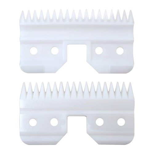 2024 Upgraded White Ceramic Blades Replacement Blades for Oster Fast Feed Clipper A5 Grooming Clippers Movable Blade