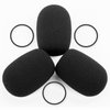 LEFXMOPHY for Bose A20 Aviation Headset Mic cover, Replacement for Bose Proflight Series 2 / A30 Microphone Spongue Pop filter 3-Pack Foam Cover WindScreen