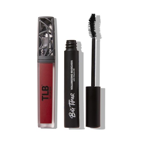 The Lip Bar Vegan Eye and Lip Kit, with Bawse Lady Long Lasting Liquid Matte Lipstick and Big Tim...