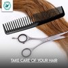 QITIMIR Black Hair Comb Set 18 Piece in Pack, Hair Combs For Women and Men and Kids, Detangler Comb, Wide Tooth Combs, Ideal For Cutting… (Black)