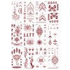 10 Sheets Henna Tattoo Kit, Henna Tattoo Stickers for Women Wedding Party Decorations (Henna Tattoos) 646