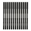 Italia Deluxe 12 pcs Eyeliner Pencil, Ultra Fine, Creamy, High-pigmented, Long-lasting + 3 pair Hydrogel Eye Patch for Lash Extensions (Light Brown)