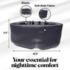Kitsch Satin Sleep Mask - Eye Mask for Sleeping | Softer Than Silk Eye Sleeping Mask | Satin Blindfold & Sleep Masks for Women | Eyemask & Eye Cover for Sleeping for Women (Charcoal)
