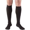 Truform Compression Socks, 15-20 mmHg, Men's Dress Socks, Knee High Over Calf Length, Black, Medium