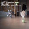 OFFBEATISM Cat Laser Toys, Automatic Cat Laser Toy Tumbler Design, Rechargeable Cat Laser Pointer 360°Irregular Rotation, 3 Modes Interactive Cat Toy for Indoor Cats of All Ages and Sizes (Green)