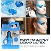 Fluorescent Blue 8 Oz - Liquid Latex Face and Body Paint, Black Light UV Reactive GLOW, Ideal for Cosplay, Costumes, Concerts, Halloween and Theater, Parties!
