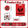 YYMYMGJ Rock and Roll Party Favors, Rock Star Supplies Decorations Includes 12 Keychain, 12 badge, 12 Bracelet,12Bags, 12 sheet tattoos for 80s 90s Rock Party Favors Goodie Bags Stuffers