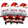 HADCKJA Santa Claus Balloons Christmas Balloons Cute Santa Claus Foil Balloons for Christmas-Themed Party Birthday Party Supplies Decorations Party Decorations Balloons Party Sets-3pcs