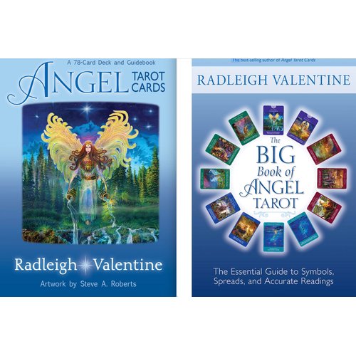Publisher: Hay House Angel Tarot Cards Deck and Full Size Book by Radleigh Valentine (Author), Steve A. Roberts (Contributor - Same Deck and Book That Featured Doreen Virtue