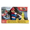 Super Mario Spin Out Mariokart Mario Racer Vehicle with 360 Spins, Wind Up and Go! Includes One 2.5” Mario Action Figure