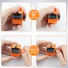 BeautyChen 3pcs Clicker Counters 4-Digit Number Count with Wrist Rope Mechanical Palm Hand Tally Counter Pitch Counter for Sport Row, Coaching, Knitting, Lap, Fishing, Golf, Sports Events Office
