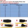 Afro Kinky Curly Human Hair Clip in Extensions Virgin Mongolian Human Hair Clip in Hair Extensions for Black Women Natural Color 12'' 7pcs/set 120gram/set