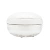 Cute Retainer Case with Removal Tool and Mirror, Compact Bath Cup with Basket Strainer for Partial Denture, Leakproof Soaking Container for Aligner, Veneers, Mouth Guard, Night Guard(White)