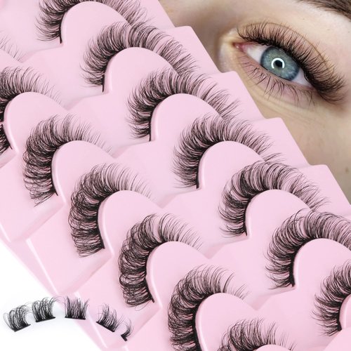 Focipeysa Lash Clusters DIY False Eyelashes Natural Wispy Faux Mink Lashes 13mm D Curl Cluster Eyelashes Extensions Natural Look Lashes DIY at Home