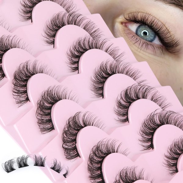 Focipeysa Lash Clusters DIY False Eyelashes Natural Wispy Faux Mink Lashes 13mm D Curl Cluster Eyelashes Extensions Natural Look Lashes DIY at Home
