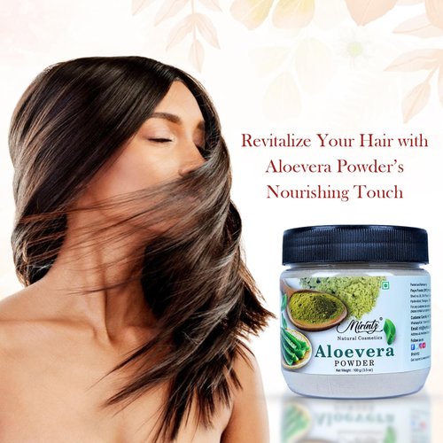 Mirintz Aloe Vera Powder for Hair & Skin Care | (100 gms) Pure Aloe Vera Indian Powder for Hair Growth | Natural Aloe Vera Face Powder | Cooling, Moisturizing & Soothing Aloe Vera for Hair & Skin Mask