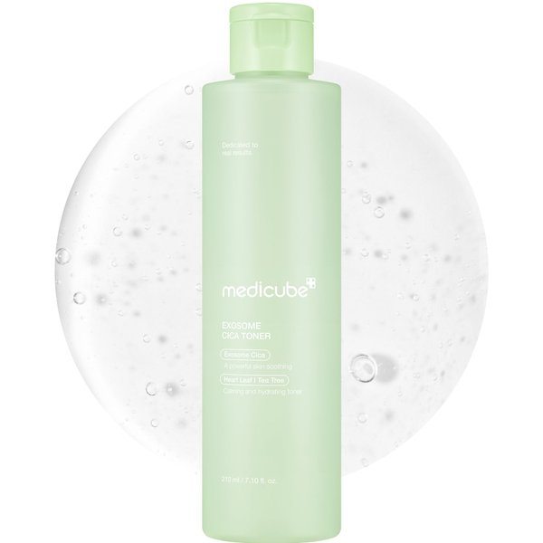 medicube Exosome CICA Toner | Daily Soothing Toner with Exosome CICA, Heartleaf, Tea Tree, 12 Kinds of CICA | Low Irritation, Sebum Care Korean Skin Care, for Stressed Skin (210ml / 7.10 fl.oz.)