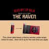 Read My Lips Lip Balm - Excerpt of Poe's Raven Under the Label - Peppermint Flavored, Cruelty-Free and Made in the USA from Natural and Imported Ingredients
