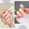 GAOY Gel Nail Polish Kit, 3 Colors Jelly Milky White Blue Gray, Sheer Soak Off UV Gel Polish Set - Cloudy Coast