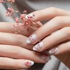 TailaiMei Valentine's Day Metallic Nail Art Stickers, Abstract Minimalist Self-Adhesive Kiss Love Hug Glittering Design for Women Manicure DIY or Nail Salon(934pcs, 12 Sheets)