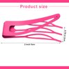 Chinco 24 Pcs Hot Pink Double Grip Hair Clips 2 Inch Metal Snap Hair Clips Women Hair Barrettes for Hair Making, Salon Supplies