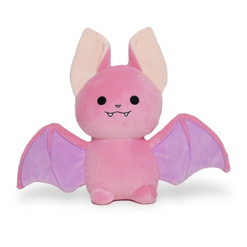 Avocatt Pink Bat Stuffed Plush - 10 Inches Stuffed Realistic Flying Fruit Bat Stuffy Plushie - Plushy and Squishy Goth Stuffed Animal - Cute Creepy Gothic Spooky Toy for Boys and Girls