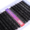 Wleec Beauty Fluffy Lash Clusters D Curl, 60D 80D Thick Volume Cluster Eyelash Extensions, 280PCS Individual Lashes Wispy Fluffy Lash Clusters, 0.05 Mixed 10-18mm DIY Eyelash Extension at Home