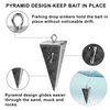 THKFISH Pyramid Sinkers Weights for Fishing Weights Saltwater Sinkers Kit for Surf Fishing Gear Tackle 3oz 10pcs