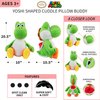 Franco Kids Bedding Super Soft Plush Cuddle Pillow Buddy, One Size, Mario Yoshi