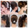 Ericotry 3 Pieces Hair Bun Invisible False Hair Clip, Light Brown