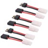 YLP 3 Pairs Compatible with TRX to Tamiya Male Female Connector Adapter Cable 14awg 5cm 1.96in for NiCd NiMH Dynamite(Pack of 3)