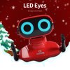 GILOBABY Robot Toys, Remote Control Robot Toy, RC Robots for Kids with LED Eyes, Flexible Head & Arms, Dance Moves and Music, Birthday Gifts for Girls Ages 3+ Years (Red)