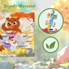 Forest Party Jumbo 48 Piece Puzzles for Kids Ages 4-6, Educational Preschool Floor Puzzles for Kids Ages 3-5 with Bonus Puzzle Sticker Sheets, Ideal Learning Toy Gift for Kids Ages 8-10