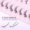 False False Eyelashes Lashes Cat Eye Natural 15mm Manga Eyelashes Wispy with Thin Band 3D Volume False Lashes Anime Lashes Soft Strip Lashes Pack C Curl Fake Eyelashes 7 Pair EVENTILL