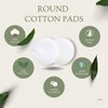 Bella Romani Cotton Rounds Makeup Remover Pads - Pack of 200 - Organic Pads, Lint Free, Eco-Friendly, Compostable, Unique Triple Layers & Ultra Soft - Nail Polish Remover, or Baby Care Pad