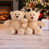 BenBen Teddy Bear Stuffed Animals, 8 inch Teddy Bear Bulk, 2 Pack Baby Bear Plush Toy for Baby Shower Decoration, Gift for Boys Girls, Girlfriend, Birthday