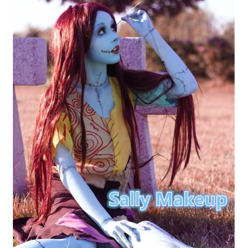 Go Ho Light Blue Face Paint,Waterproof Oil Based Cream Pale Blue Body Paint Stick,Light Blue Face Body Paint for Halloween Cosplay SFX Corpse Bride Sally Makeup