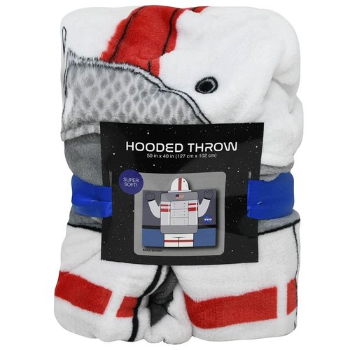 Space Cadet NASA Astronaut Hooded Throw Blanket for Kids, Toddlers - Bundle Including Astronaut Throw Blanket, Spaceship Stickers, and More (Space Blanket for Kids)
