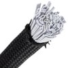 Paracord Planet Diamond Weave Shock Cord, Nylon, 0.75 inches, 50 foot hank, Black