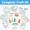 Creativity for Kids Easy Sparkle Window Art Kit - Paint and Decorate 7 DIY Suncatchers, Arts and Crafts for Kids Ages 6-8+, Activities for Kids, Rainbow Sprinkles