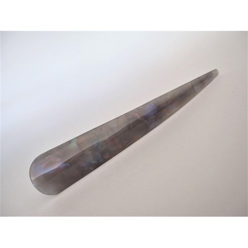 Generic Lite gray iridescent marbled acrylic and metal alligator hair claw clip clamp