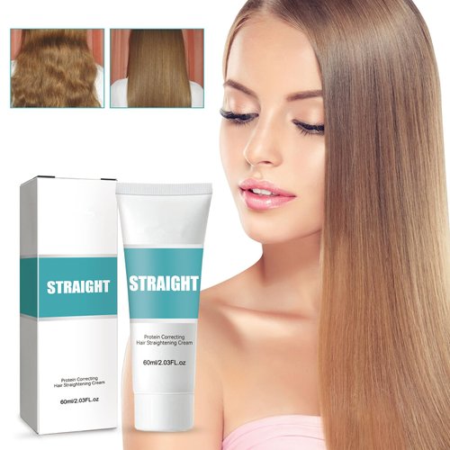 2023 New Silk & Gloss Protein Straightening Cream for Curly Hair by Maigoole (2PC)