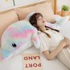 LVPU Dolphin Stuffed Animals Plush Pillow Super Soft Sea Animal Plush Toys Dolls, Stuffed Animal, Plush Toy, Gifts for Kids, Sea Critters（Pinkish Yellow-27 Inches