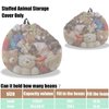 Kisoy 3 Ft Bean Bag Chair Cover (No Filler) Stuffed Animal Storage Bean Bag Cover Pets Dogs/Cats Lazy Beds. Washable Ultra Soft Corduroy Stuffed for Organizing Plush Toys or Textile, Sack Bean Bag