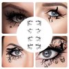 Eye Shadow Temporary Eye Tattoo Stickers Women Halloween Party Eye Makeup Stickers Face Waterproof Fake Eyeshadow Eyeliner Tool 16pc 8 Pairs set