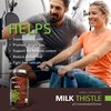 Organic Milk Thistle Capsules, 1500mg 4X Concentrated Extract with Silymarin is The Strongest Milk Thistle Supplement Available. Great for Liver Cleanse! 120 Vegetarian Capsules